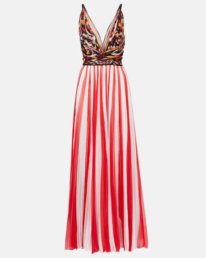 Dolce & Gabbana Bedrucktes Maxikleid Multicolor