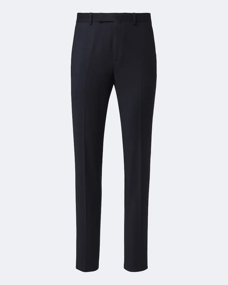 Ermenegildo Zegna Slim Hose aus Wolle Blau
