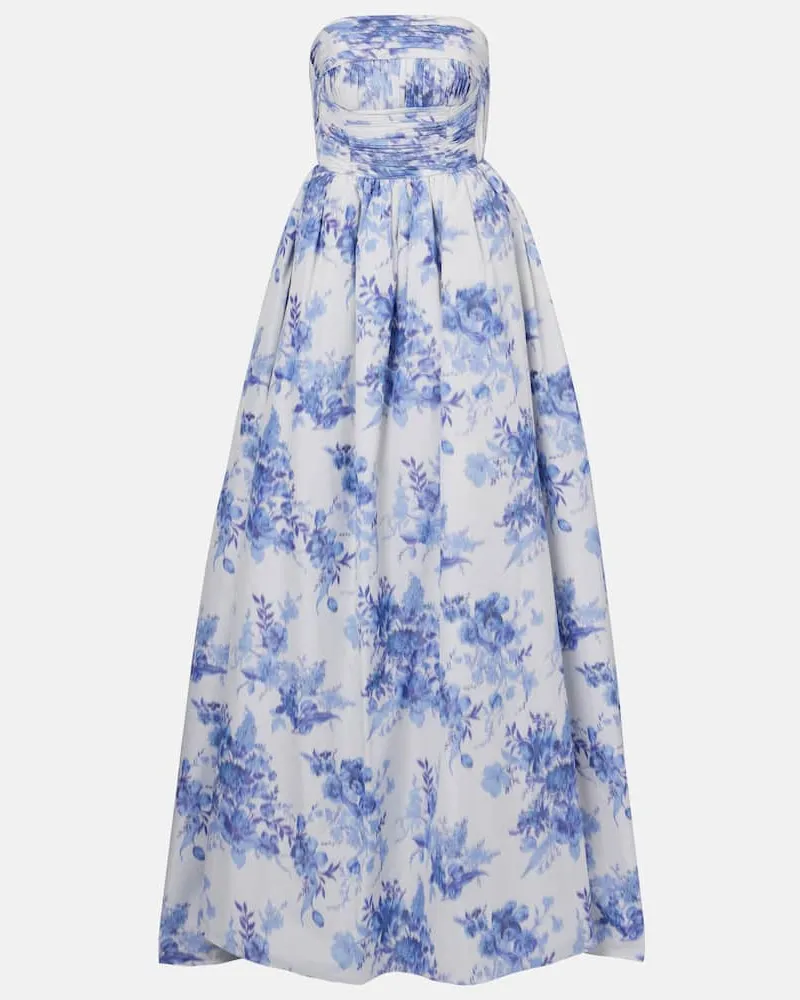 Carolina Herrera New York Robe aus Taft Weiß