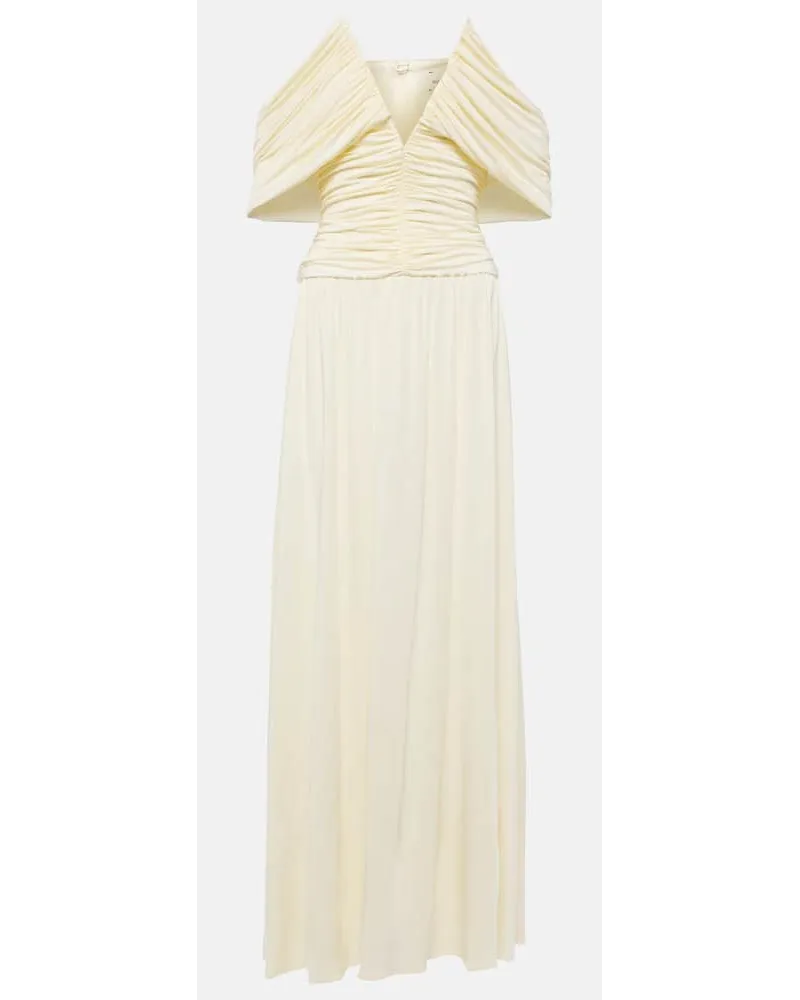 Magda Butrym Off-Shoulder-Robe Nude
