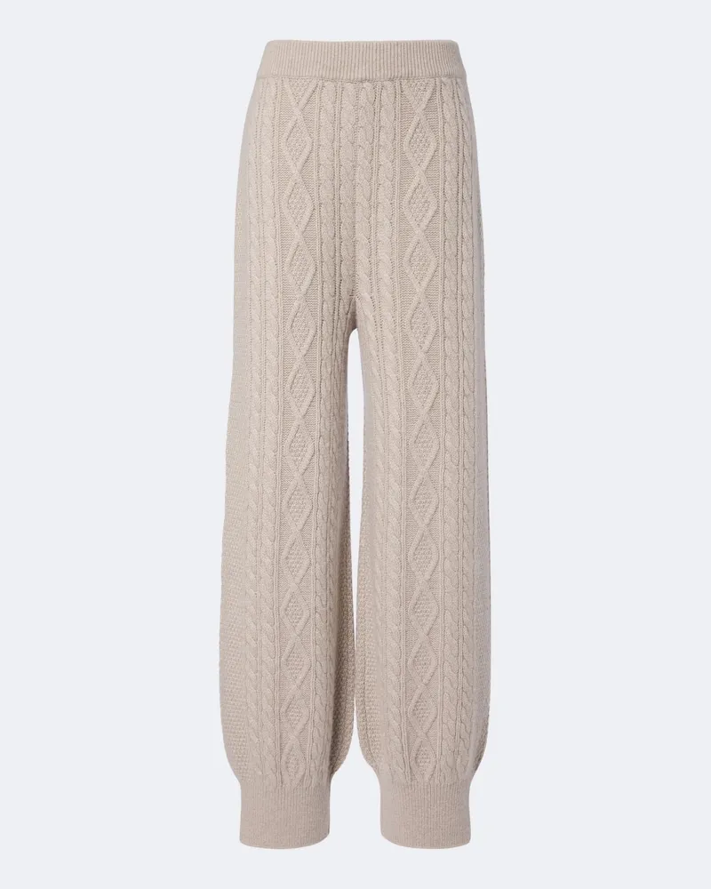 Lisa Yang Weite Hose Bryndis aus Kaschmir Beige