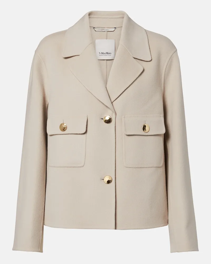 Max Mara Jacke aus Schurwolle Beige