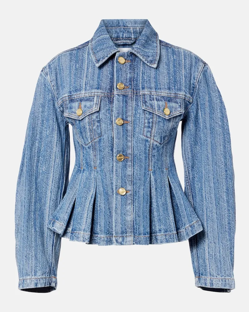 Ganni Jeansjacke Blau