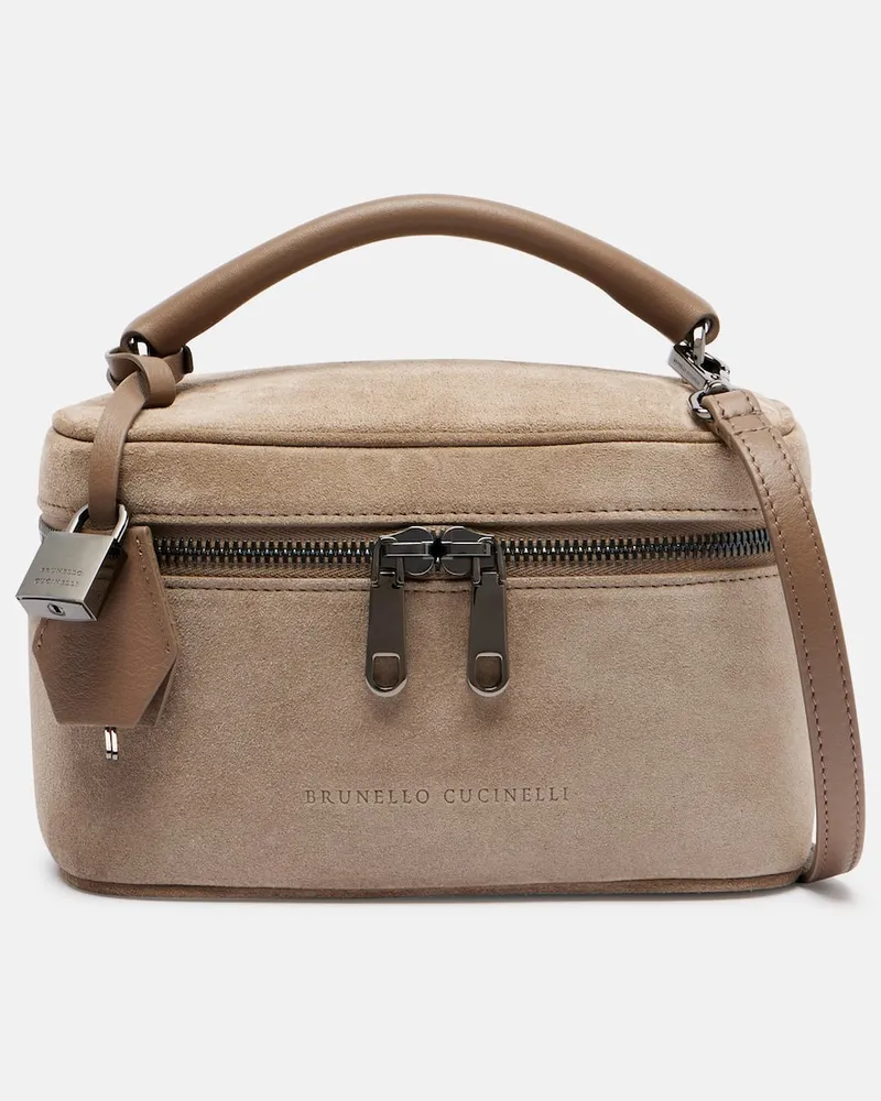 Brunello Cucinelli Schultertasche Sartorial Icon Small Beige