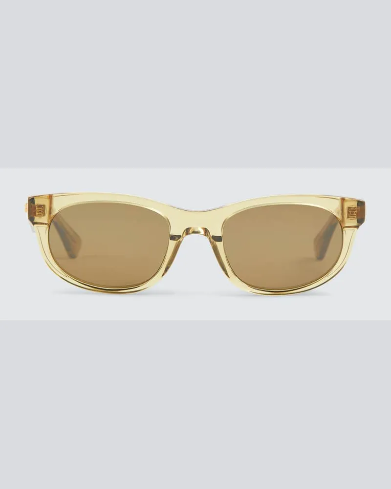 Bottega Veneta Runde Sonnenbrille Braun