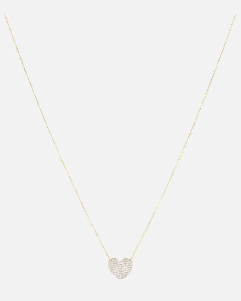 Stone & Strand Halskette All My Heart aus 10kt Gelbgold mit Diamanten Gold