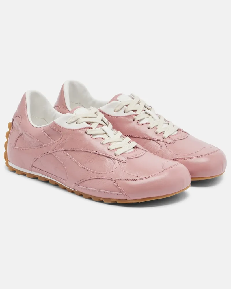 Bottega Veneta Sneakers Orbit Flash aus Leder Rosa