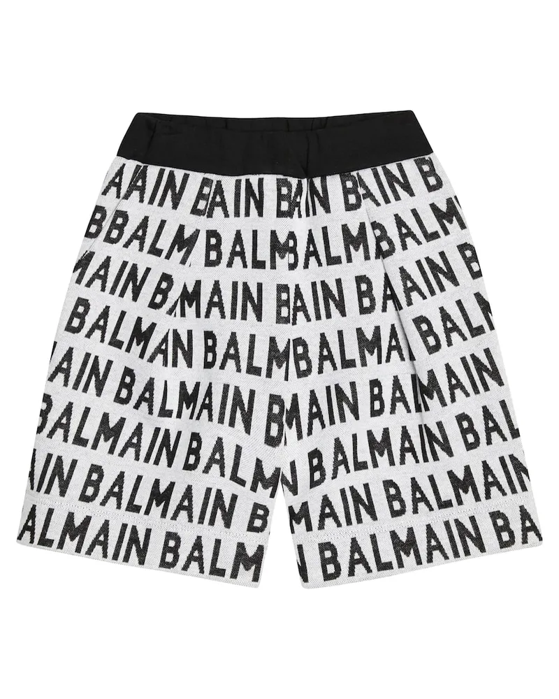 Balmain Shorts aus Baumwoll-Jacquard Multicolor