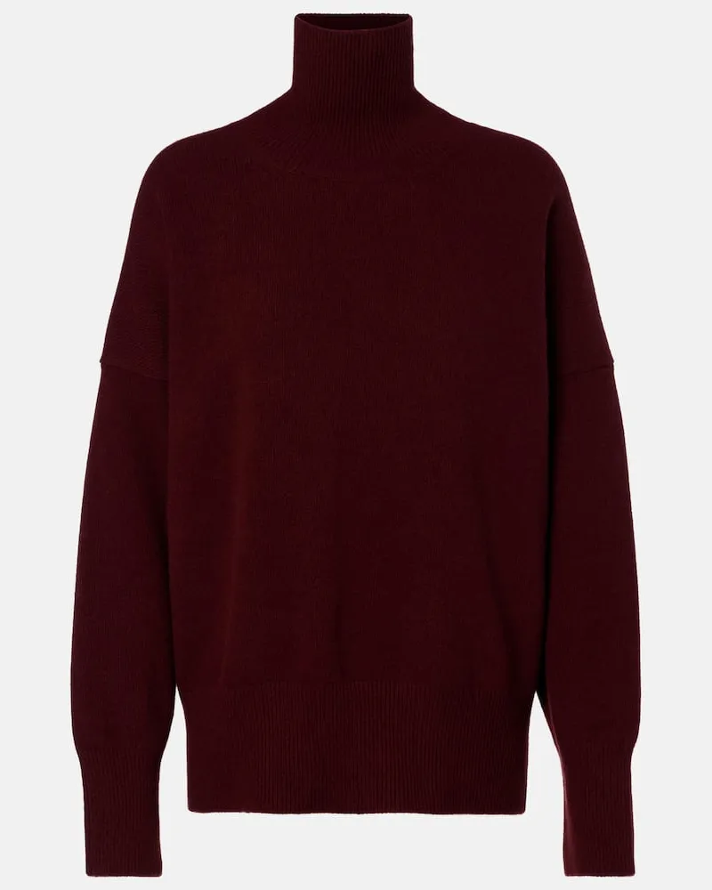 Róhe Róhe Rollkragenpullover aus einem Wollgemisch Burgund