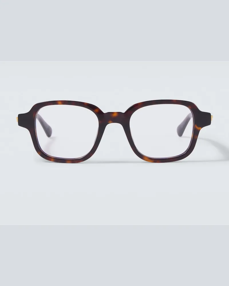 Bottega Veneta Eckige Brille Stretch Braun