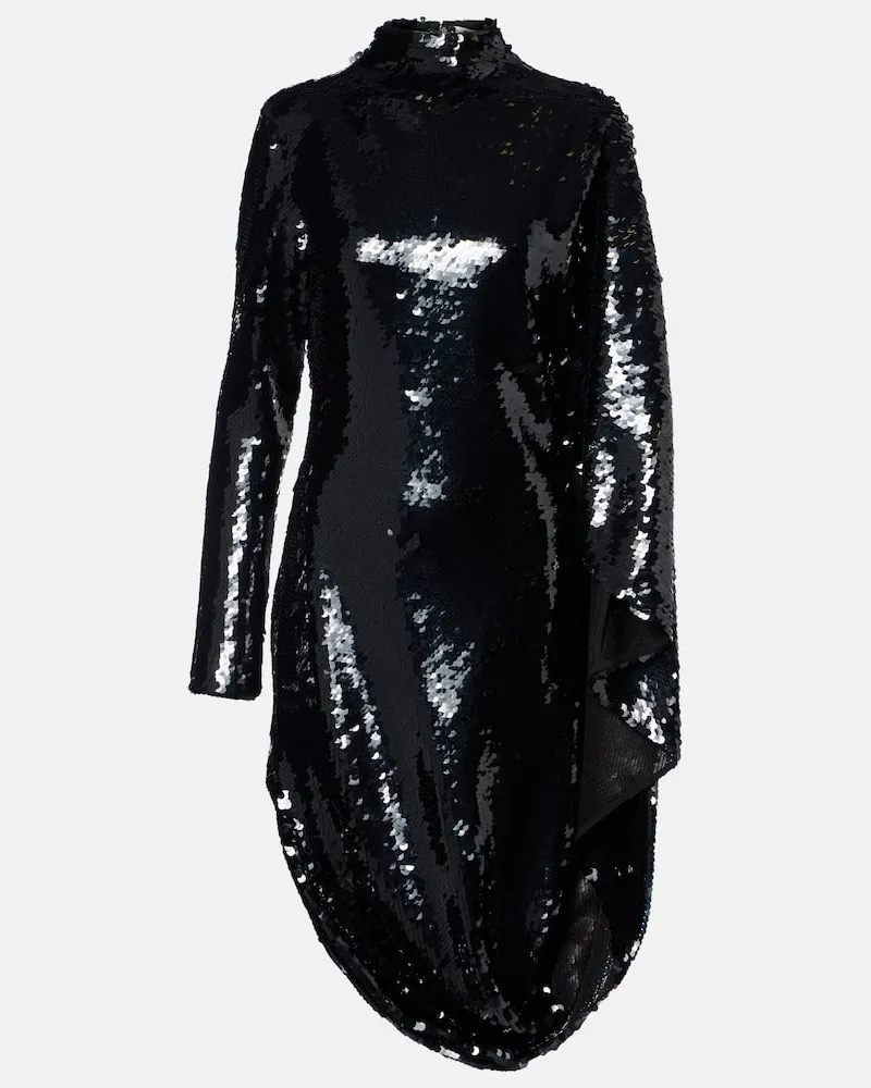 Stella McCartney Minikleid mit Pailletten Schwarz