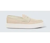 Loafers Paqueboat aus Canvas und Leder