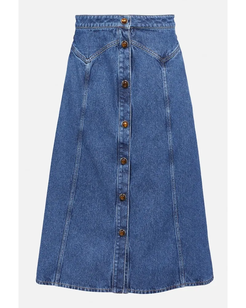 Chloé Chloé Jeansrock Blau
