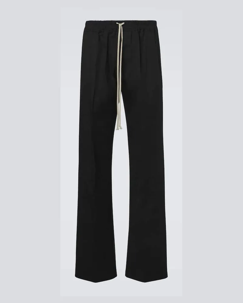 Rick Owens Weite Hose Dietrich aus einem Baumwollgemisch Schwarz