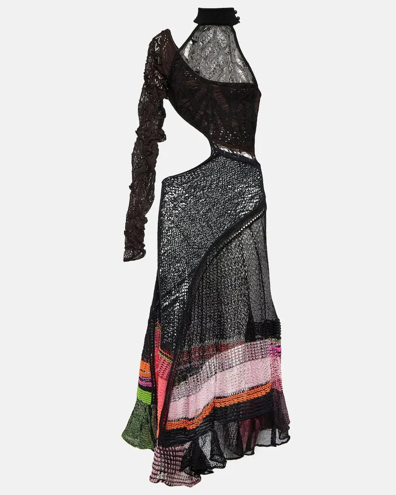 Roberta Einer Maxikleid Adhel aus Baumwolle Schwarz