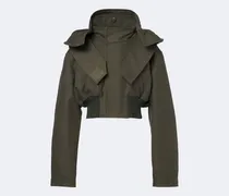 Cropped Jacke aus Baumwolle