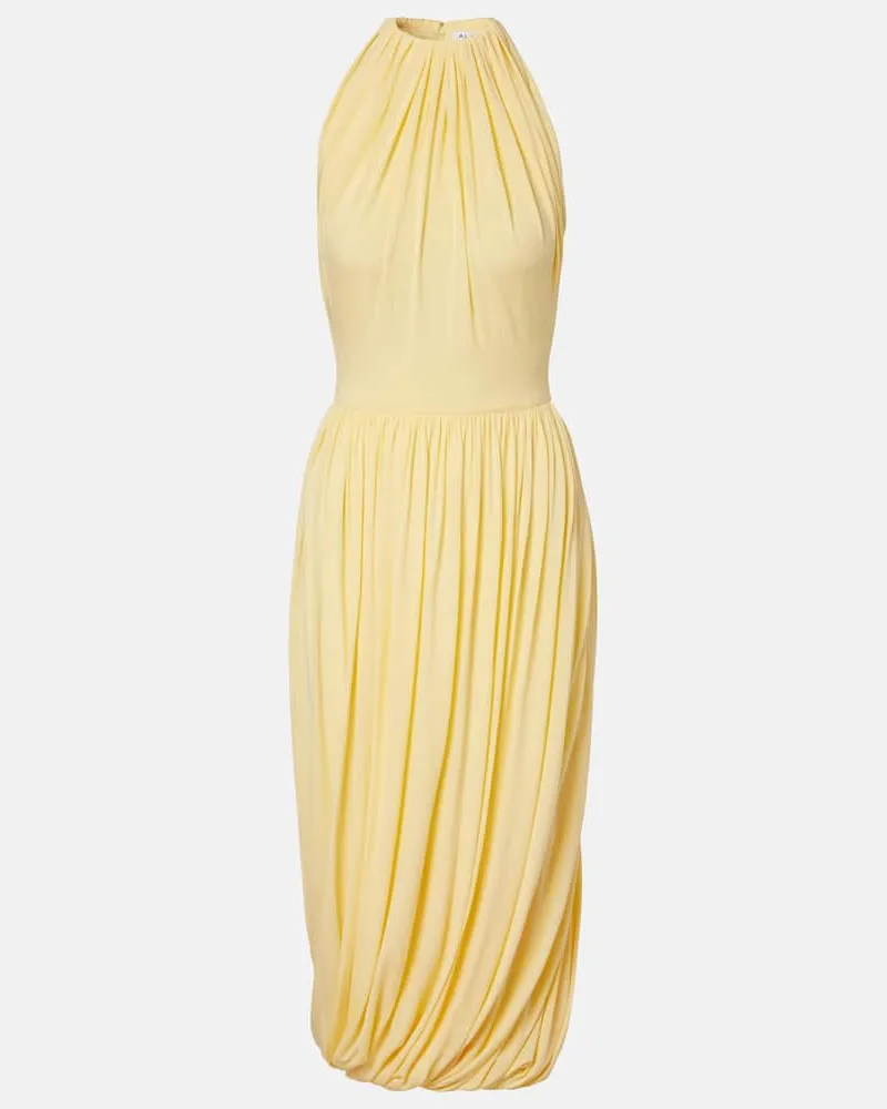 Alaïa Alaïa Kleid aus Jersey Gelb