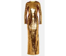 Robe mit Pailletten