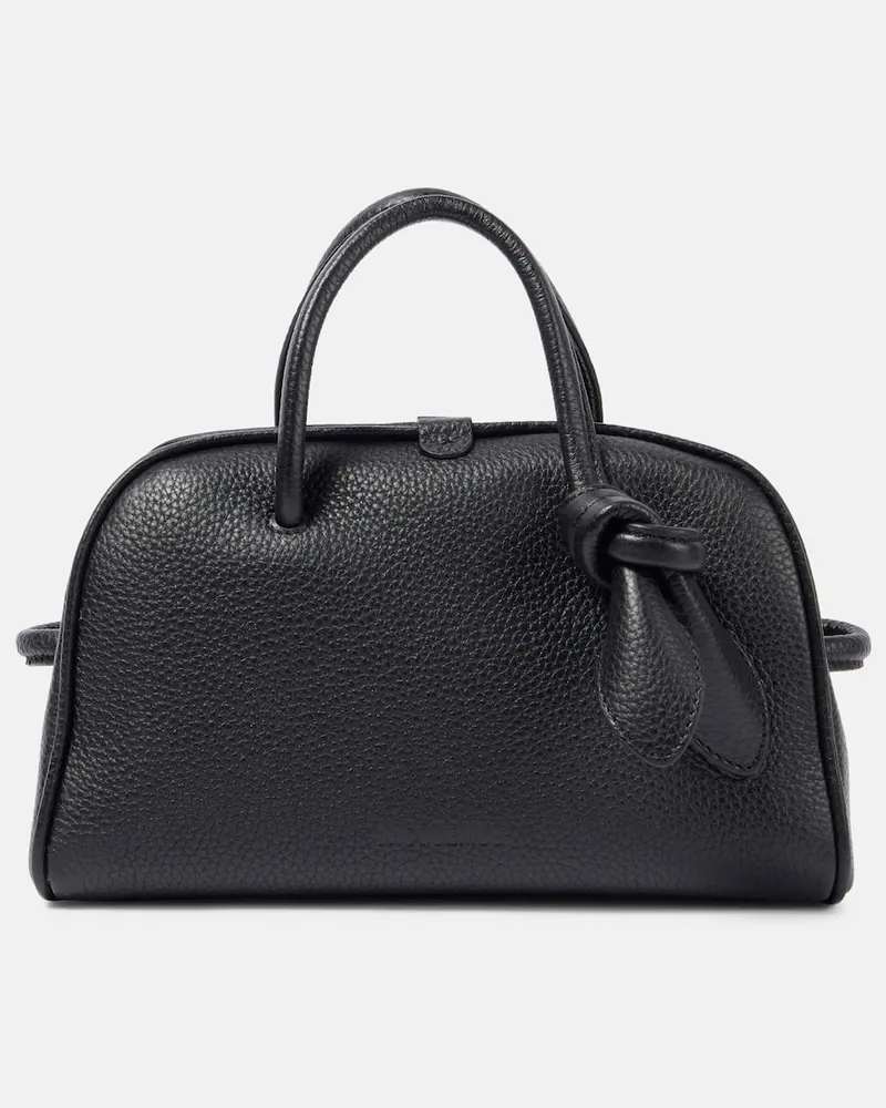 Jacquemus Tote Bag Turismo Small aus Leder Schwarz