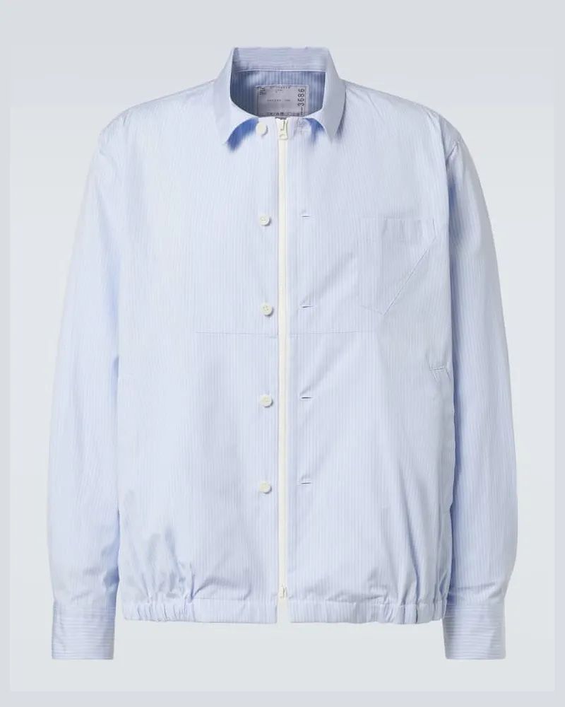 Sacai Jacke aus Baumwolle Blau