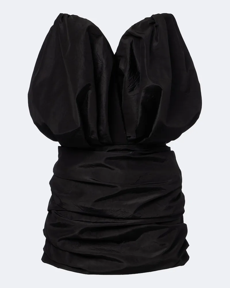 Magda Butrym Bustier-Kleid aus Seide Schwarz
