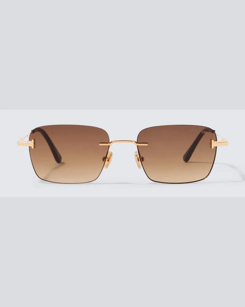 Tom Ford Eckige Sonnenbrille Jake Braun