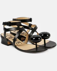 Loewe Paula's Ibiza Sandalen Calle Pebble 25 Schwarz