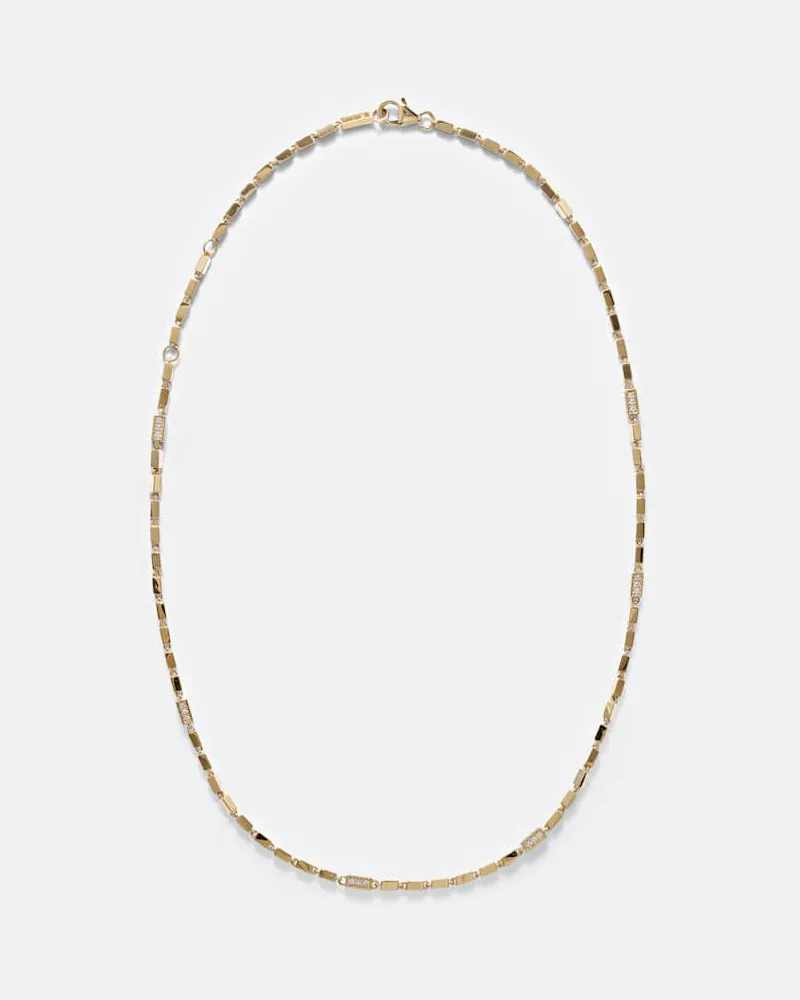 Suzanne Kalan Halskette aus 18kt Gelbgold mit Diamanten Gold