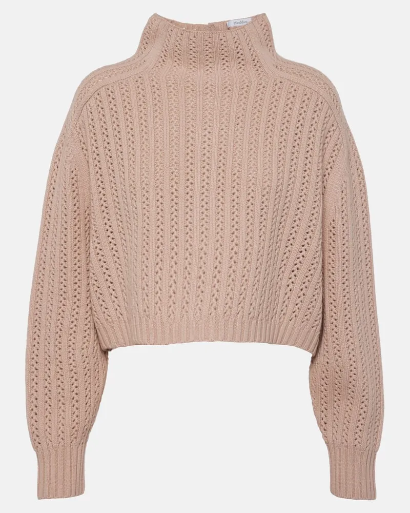 Max Mara Pullover Hodeida aus Wolle und Kaschmir Rosa