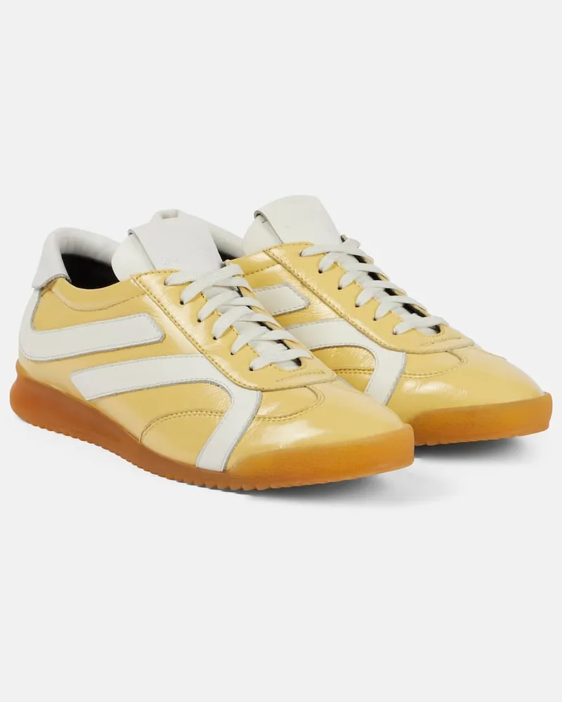 Proenza Schouler Sneakers Track aus Leder mit Veloursleder Neutral