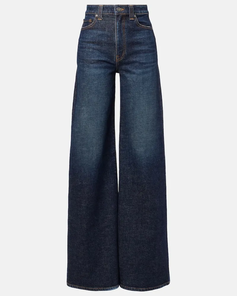 KHAITE Wide-Leg Jeans Dane Blau