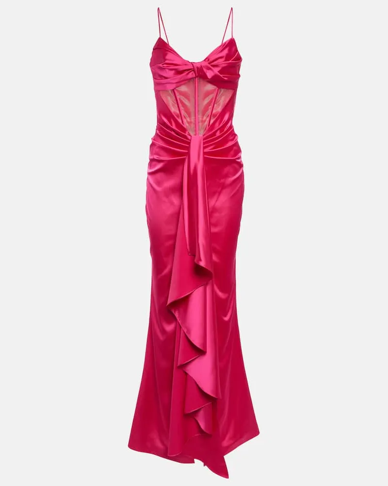 RASARIO Robe aus Satin Rosa