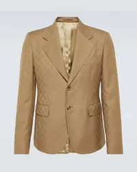 Gucci Blazer GG aus Jacquard Beige