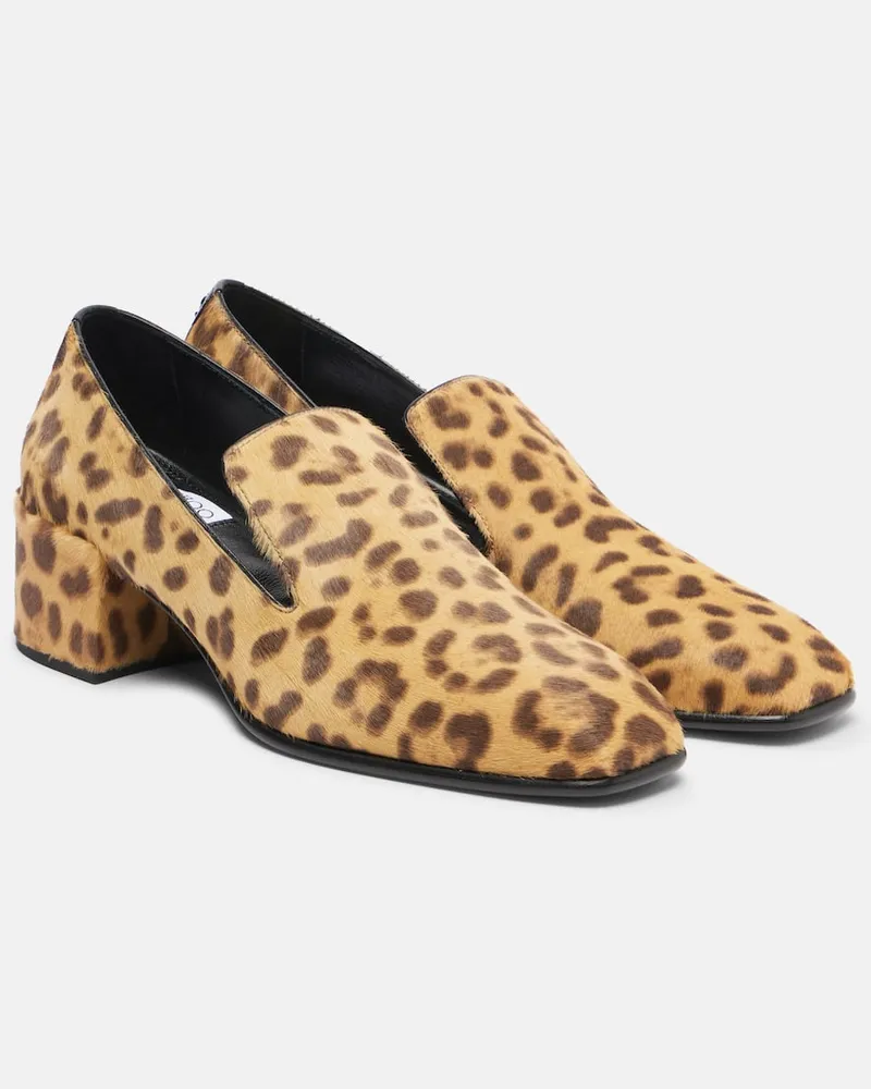 Jimmy Choo Pumps Eliot Slippers 45 aus Kalbshaar Beige