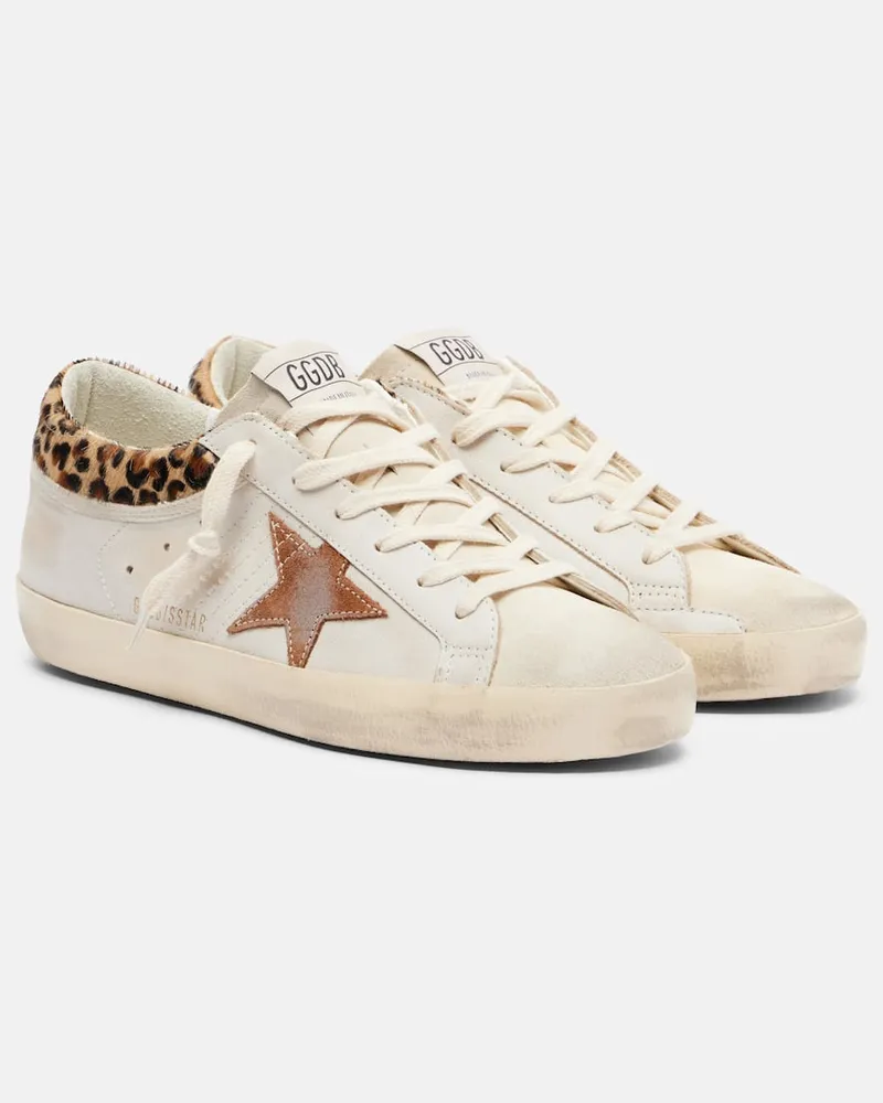 Golden Goose Sneakers Super-Star aus Veloursleder Weiß