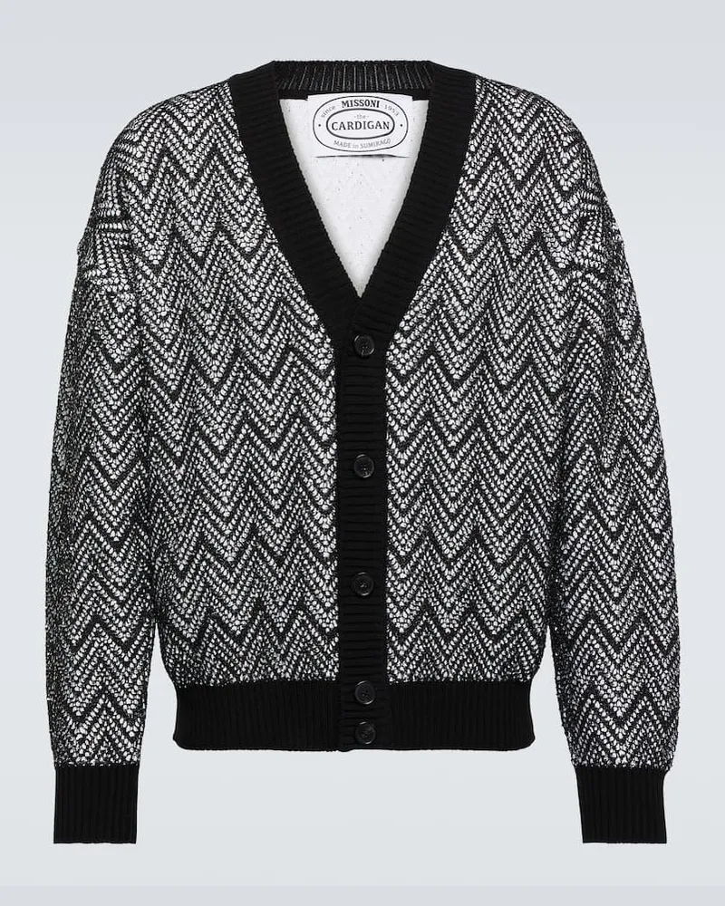 Missoni Cardigan aus einem Baumwollgemisch Schwarz