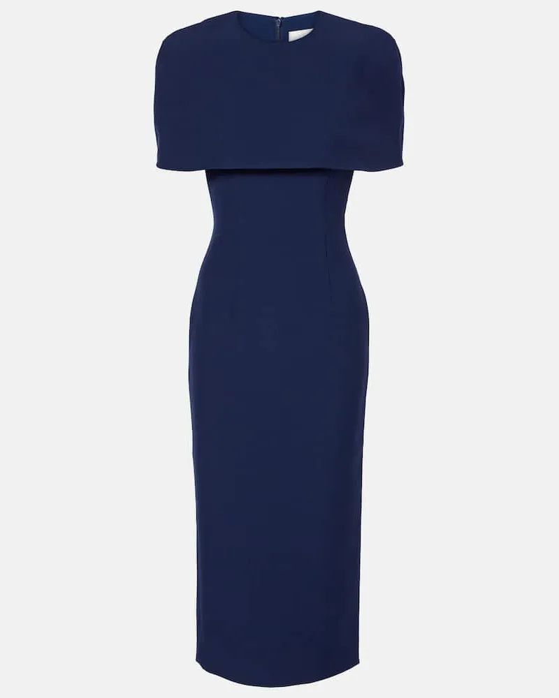 Roland Mouret Cocktailkleid aus Crêpe Blau