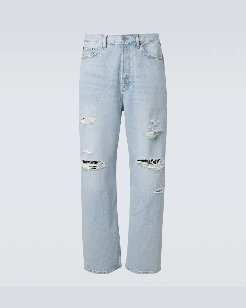 Frame Denim Wide-Leg Jeans Baggy Blau