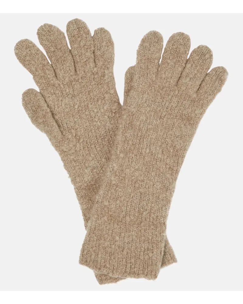 Loro Piana Handschuhe aus Kaschmir Braun