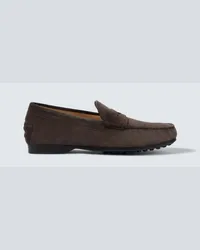 TOD'S Mokassins aus Veloursleder Braun