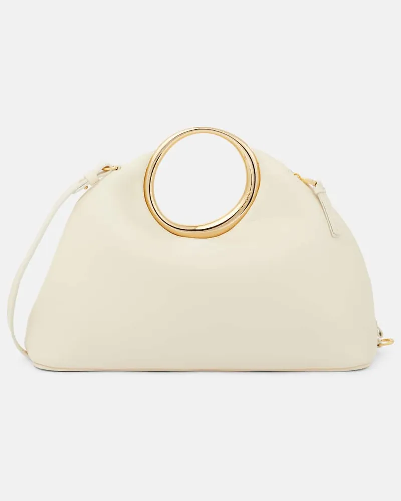 Jacquemus Tote Le Calino aus Leder Weiß