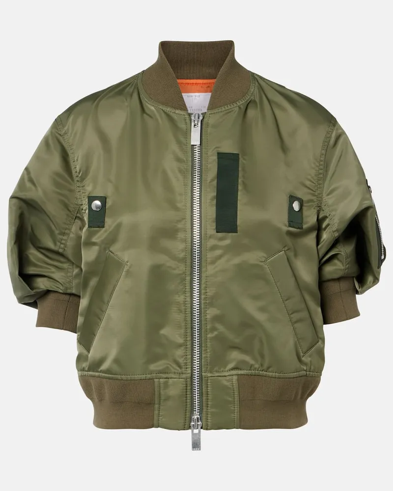 Sacai Jacke aus Canvas Grün