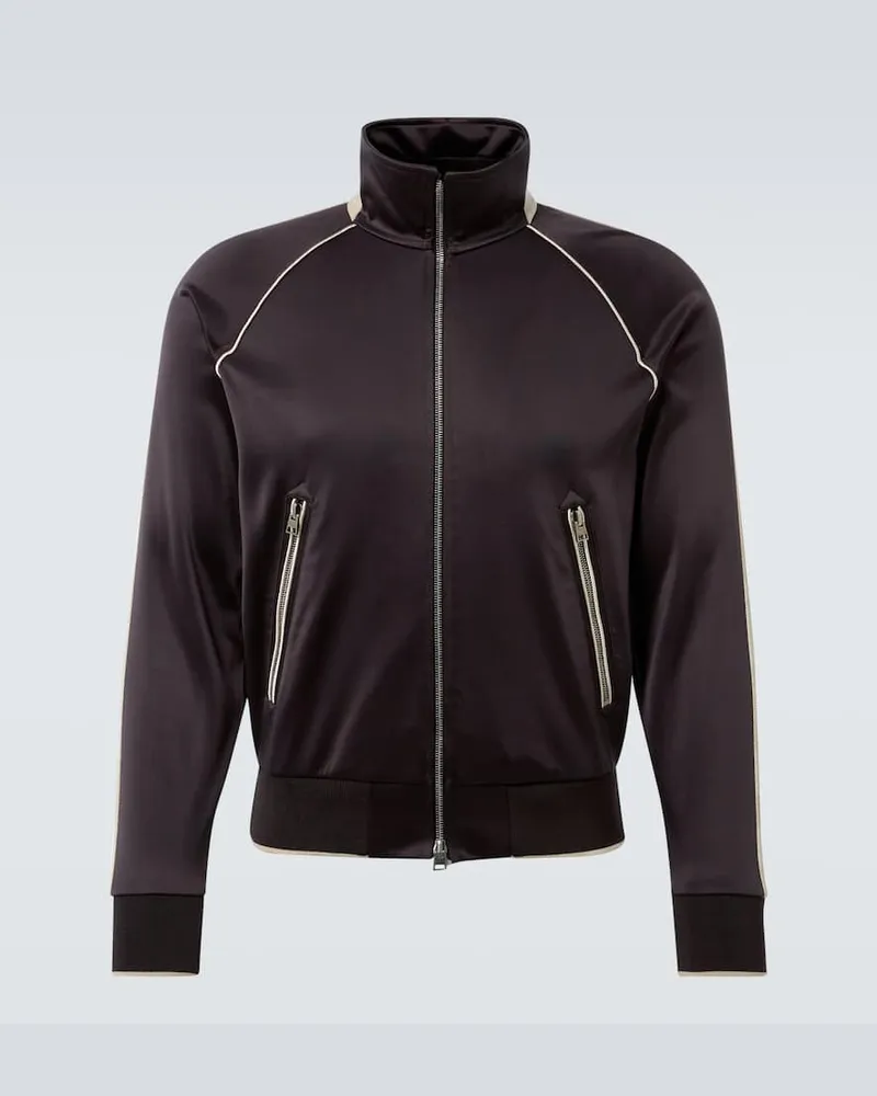 Tom Ford Trainingsjacke aus Jersey Lila
