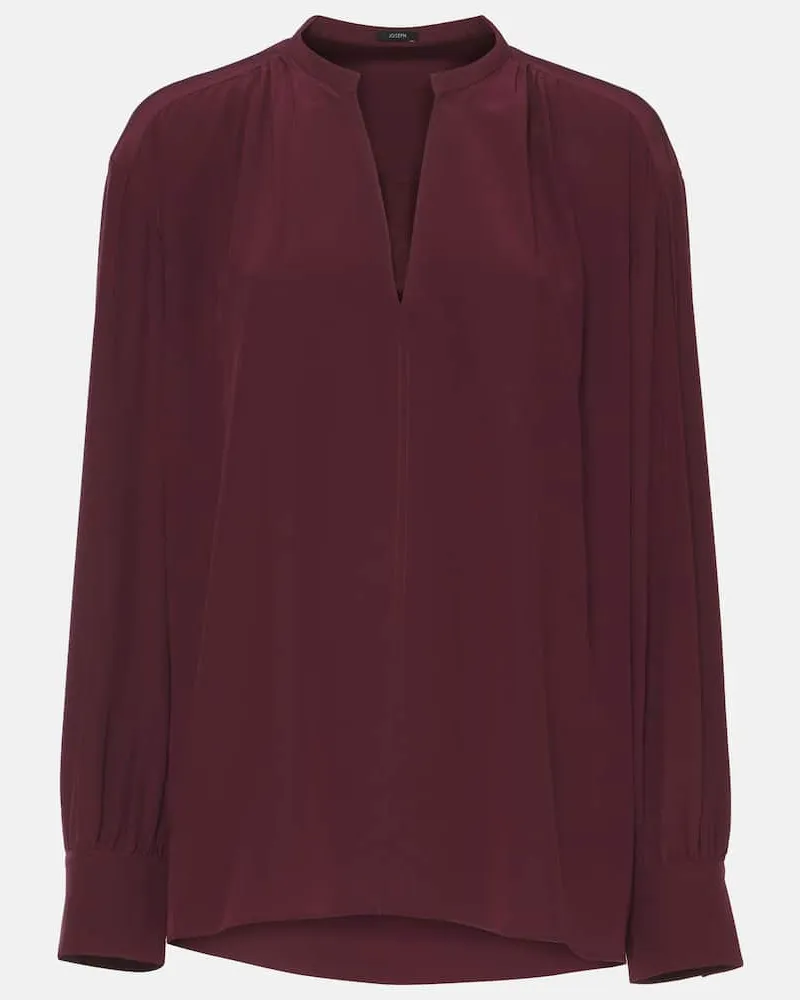 Joseph Top Blondel aus Seide Rot
