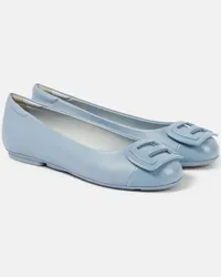 Hogan Ballerinas H661aus Leder Blau