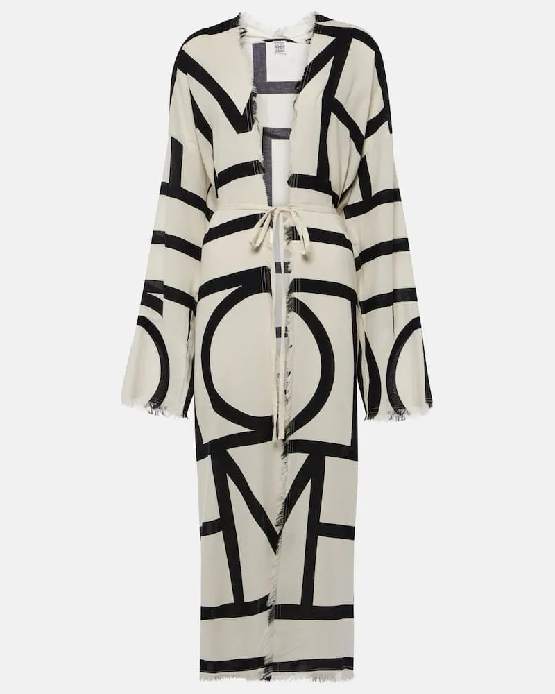Totême Cover-up Monogram aus Baumwolle Weiß