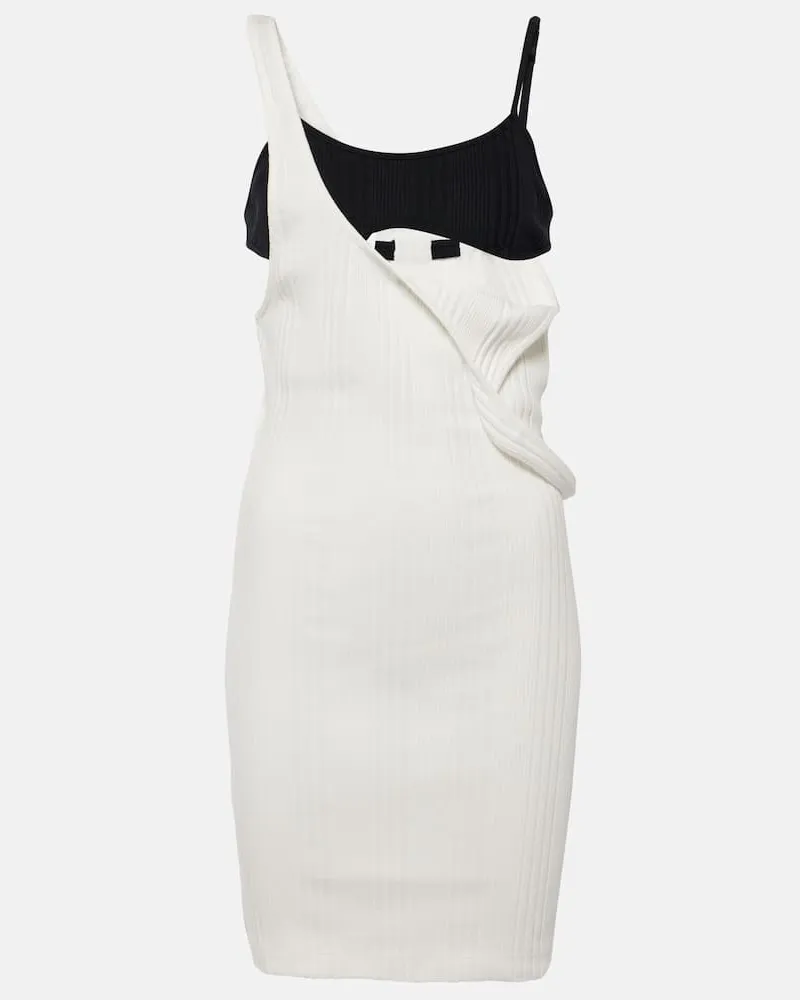 ATTICO Minikleid aus Baumwolle Weiã