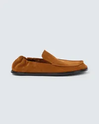 Loewe Slip-Ons Flex aus Veloursleder Braun