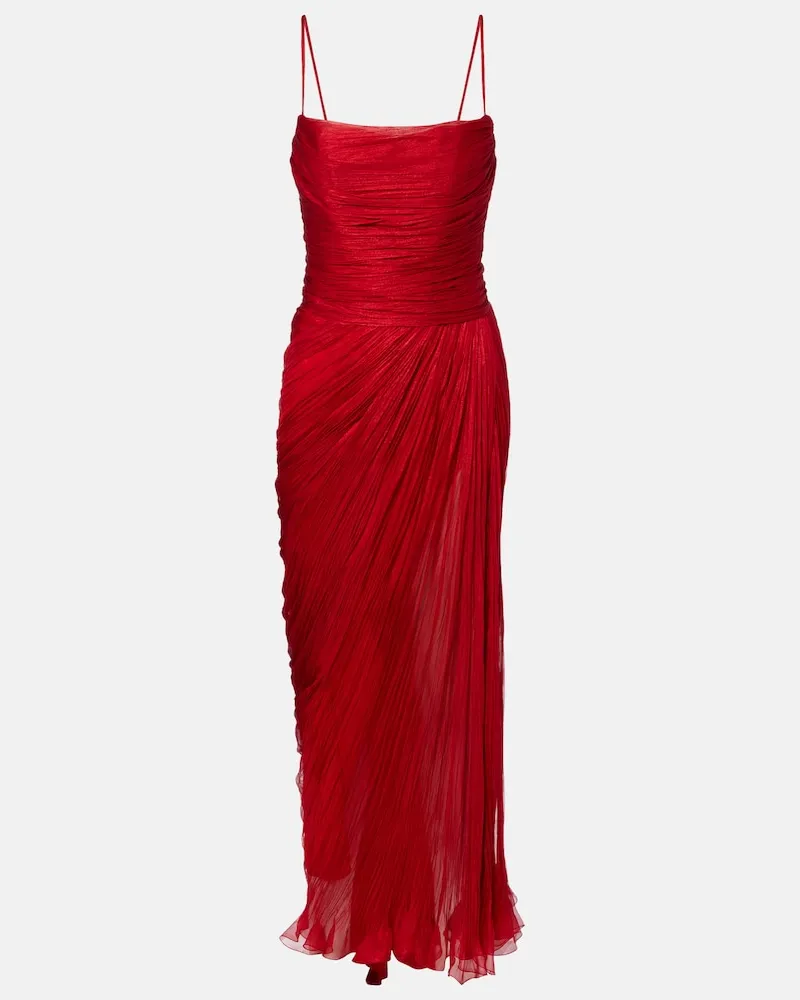 Maria Lucia Hohan Robe Rio aus Seidenmusselin Rot