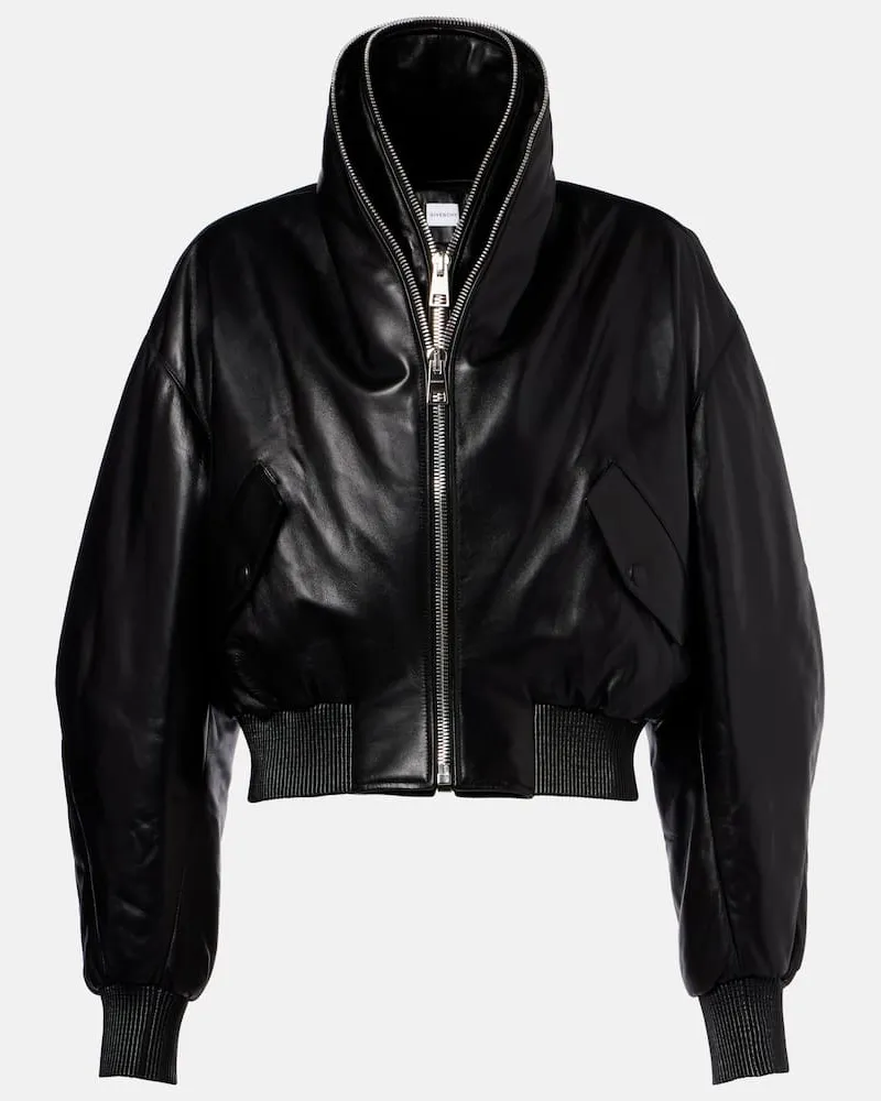 Givenchy Bomberjacke aus Leder Schwarz